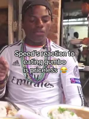Speed tries gumbo for first time #speed #tour #NOLA #food #ishowspeedclipz   🎥: @IShowSpeed 