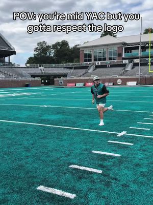 Respecting the badge on the Teal Turf. #sports #football #CollegeFootball 