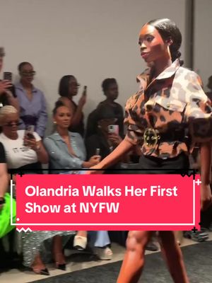 She’s a busy girl! After being spotted in front rows all day, #Olandria made her #NYFW runway debut at the Sergio Hudson show.  @Olandria  #LoveIsland #olandrialoveisland 