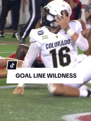 Ryan Staub goes full John Elway helicopter at the goal line, Zach Atkins recovers for the Buffs TD 🚁 🙌  #Big12FB | 📺 ESPN