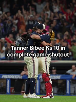 The moment Tanner Bibee completed Cleveland’s first complete game shutout since 2019 … bragging rights are all yours, Tanner 👏 #GuardsBall #MLB #Baseball 