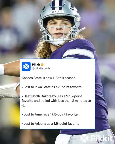 Kansas State loses to Arizona and is now 1-3 this season 😬 #cfb #CollegeFootball #footballtiktok #kansasstate #ksu 