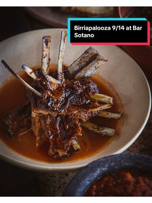 Tomorrow at 3:30 I’m at Bar Sotano cooking Birria. 