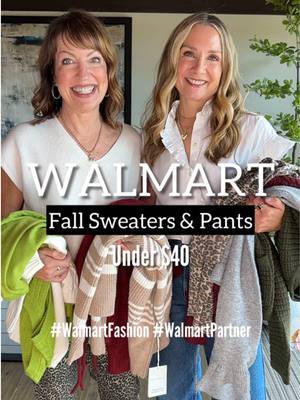 #walmartpartner Link to shop in bio! We’re partnering with @Walmart to bring you on-trend and VERY affordable sweaters & pants for fall!🍂  Shopping cute styles at Walmart is so fun! The low prices stretch your $$ further so can create even more cute fall outfits!👏🏼 A sweater and jeans is definitely our fall uniform. What’s yours??🍁 #walmartfashion #walmart #walmartfinds #fallfashion 