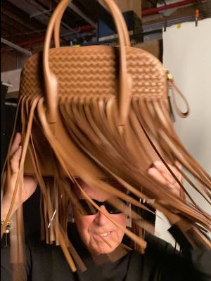 It’s a hat, it’s a bag… it’s a hatbag. #MichaelKorsCollection #NYFW  