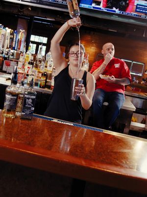 They’re the bar star, I’m just here for moral support — and half the tips😉 🤣