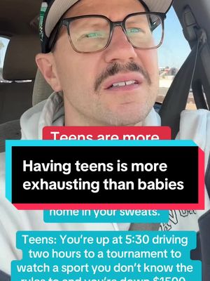 Everybody loves to tell parents how tired you are when you have babies. Ends up this dad could have used the heads up how it’s worse as a parent of teens #parents #youthsports 