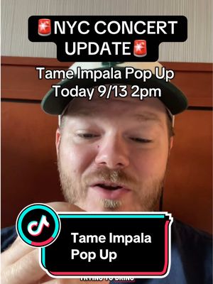 Omg Tame Impala pop up today at 2pm!! #creatorsearchinsights #thingstodoinnyc #popup #tameimpala #nycconcert 