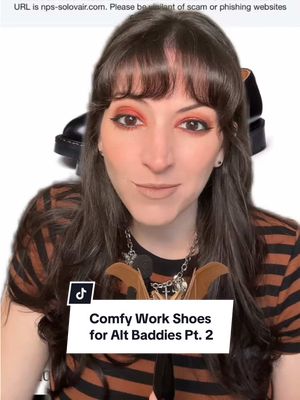 Replying to @siennafoxy Back with Part 2 of comfortable alt style work shoes 🖤 A roundup of shoes you recommended so you’ve got options that are actually wearable all day. #workshoes #altstyle #altfashion #comfortableshoes #altshoes 