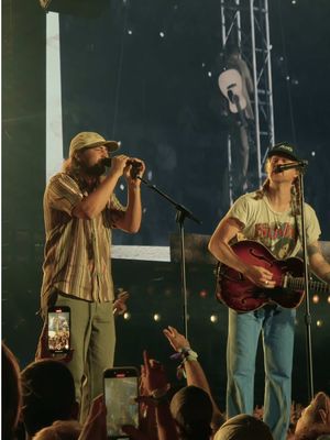 Wouldn’t be here without their music and wouldn’t believe in the goodness of people without having met them. Thank you Wes, jer, and the @The Lumineers for giving me the chance to sing the songs that I’ve been singing in my car for many years 