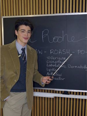Class is in session with @Pierre. 📚 Today's La Roche-Posay lesson is how to pronounce the names of some of your favorite products! #larocheposayusa #lifechangingdermatology 