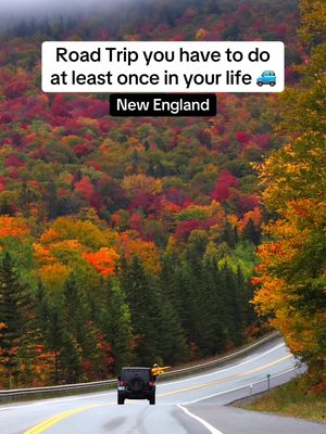 Save this for your New England Fall Road Trip 🍁🚙  Full Guide is live in the 🔗 in bio #newengland #maine #vermont #newhampshire #autumn 