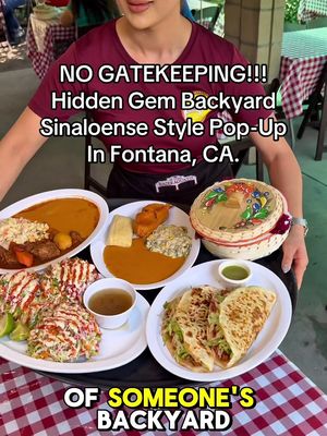 Backyard pop-ups are always gems and this one is no different. If you’re looking for some DELICIOUS home style Sinaloense plates and you live in or around Fontana, you’re going to want to add this to your rotation! 🔥😮‍💨 #fontana #inlandempire #fyp #food #sanbernardino 