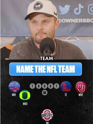 Name this NFL team based on where their skill players went to college! #football #CollegeFootball #nfl #nflfootball 