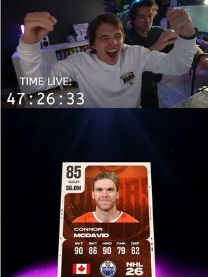 AFTER BEING LIVE FOR 47 HOURS, WE PULLED MCDAVID. THE JOB IS DONE. @Trew Crew #NHL26 