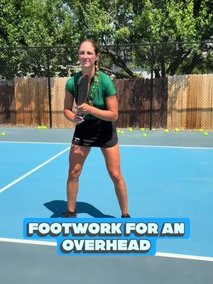 🚨Common mistake alert 🚨  In this video I’m showing two examples of how to hit an overhead. For this particular example we are focusing on FOOTWORK. In the first set of examples I am backpedaling to hit my overhead. Let’s chat about the issues associated with this form. ❌ Puts you off balance  ❌ More likely to have a contact point behind your body = ball popping up ❌ More likely to fall = possible injury  ❌ Not able to easily adjust  So things you should focus on so your form looks like my second example: ✅ Turning your body  ✅ Shuffling  ✅ Use your non-dominant hand as a guide  Happy overheads!! 🔥 • • • • • #pickleball #pickleballtips #pickleballtiktok #pickleballtiktoks #pickleballtok 