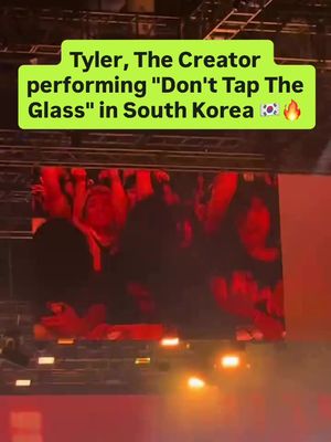 Tyler, The Creator had the crowd in South Korea going crazy to "Sugar On My Tongue" 👀🔥 Which country do you want to see Tyler perform in next⁉️ 🎥: (TikTok / an.mgdn)
