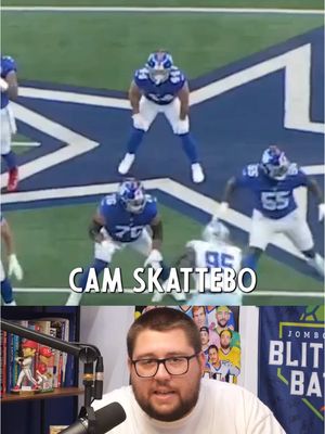 Cam Skattebo is a tough man to bring down and he had his own heavyweight fight with Cowboys safety Donovan Wilson on multiple plays #giants #nygiants 