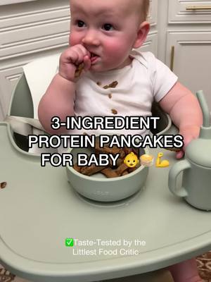 3-Ingredient Protein Pancakes 🥞🫐 Save this recipe 📌 by @Jacq of All Trades to make later: Here’s what you’ll need: • 1 Berry Butternut Smoothie pouch (or any pouch!) • 3/4 cup pancake mix⁠ (we love Birch Benders Paleo Pancake & Waffle Mix) • 3-4 Tbsp water (or until batter is desired consistency—not too runny and not too thick)⁠ Check out our blog for more creative (and simple!) toddler-approved recipes that go beyond the pouch! Be sure to tag us if you and your little one make any 👩‍🍳 💛 #serenitykids #babyledweaning #toddlermeals 