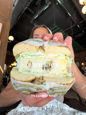 where I eat near nyu 💜🥯 I wish I could go back in time and eat that bagel again omg @Bagel Pub #nyu #collegestudent #nyceats #nycbagels #bagelpub       