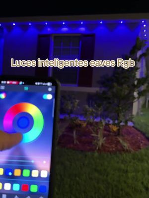 Luces waterproof permanentes Rgb o eaves lights para esta temporada #eaveslight #lucesled #smartlights #lucesdecorativas #decoration 