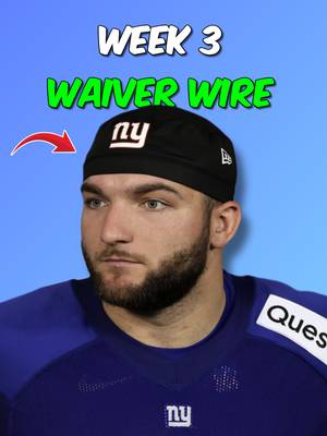 Week 3 Waiver Wire Pickups 🏆 #nfl #fantasyfootball #fantasyfootballadvice #fyp