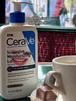 EADV? Oui with our latest innovation, CeraVe Intensive Moisturzing Lotion 🥐 #EADV2025 #CeraVeEADV2025 #DevelopedWithDerms 
