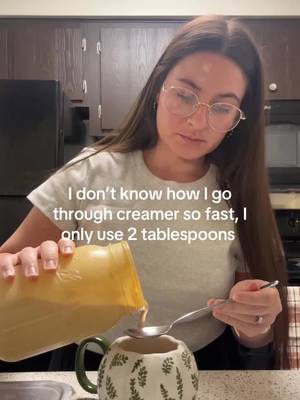 someone must be sneakin licks when I’m not looking👀 BTW- this is my homemade pumpkin creamer recipe - recipe on my last vid🫶🏽🧡