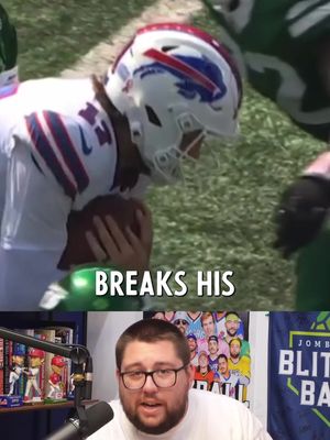 Josh Allen breaks his nose and then two minutes later checks back into the game #nfl #football #sports #bills #joshallen 