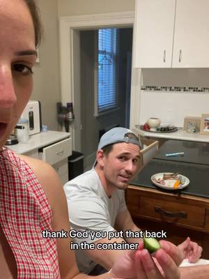 The amount of nothing this guy puts back in the fridge is honestly incredible 