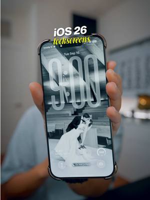 What does your lock screen look like? 👀📱 #ios26 #iphones #iphone17 #iphone17promax #iphoneair 