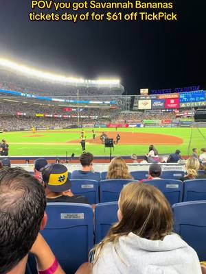 Is banana ball better than an MLB game? #tickpick #savannahbananas #baseball #bananaball 