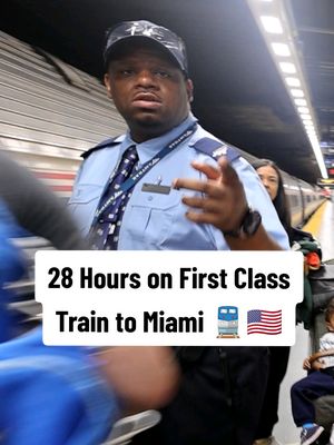 28 Hours on First Class Train to Miami 🚆🇺🇸 #miamibeach #train #firstclass #america #travel 