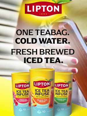 Your water deserves better!  Meet Lipton Cold Brew Iced Tea 🫶  🍑 Juicy flavor  🚫 Zero sugar  💧 Refreshing for real Drop in a tea bag for a freshly brewed ice tea. Texas, you’re up first! Where should we launch next? 👇