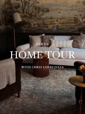 HOME TOUR: PART 1 | First the takeover, now the tour. Step inside with Chris & Julia as they show us the entry, study, living room, and moody family room. @Julia Marcum #CLJxLoloi