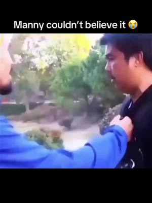 Bro lowkey couldn’t believe it either 😭 (h/t sourceofboxing/IG) #mannypacquiao #pacquiao #boxing 