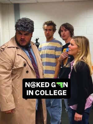 Frank Drebin the 3rd is at it again, might teach “being awesome 101” while on campus @Pete Flack #collegelife #noir #nakedgun #liamneeson #thriller 