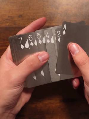 Have you ever seen metal playing cards? #asmr #unboxing #metal #thedudewithcards #foryoupage 