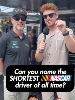 The SHORTEST #NASCAR Driver of All Time is… (feat. Jimmie Johnson)  #nascar #jimmiejohnson #legacymotorclub #nascartrivia @LEGACY MOTOR CLUB @Jimmie Johnson 