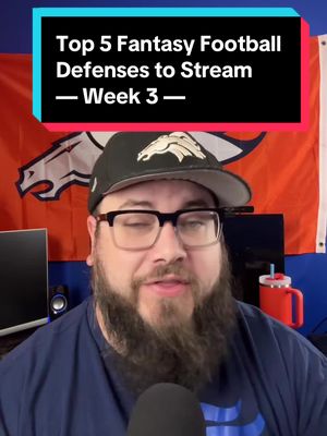 Top 5 Fantasy Football Defenses to Stream in Week 3 #acshear #walterpicks #fantasyfootballtips #fantasyfootballdefenses #fantasyfootballadvice 