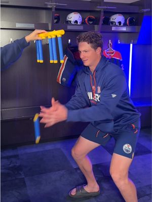 Social team decided to do our own fitness testing at the start of #Oilers training camp 😆 #LetsGoOilers #HockeyTok