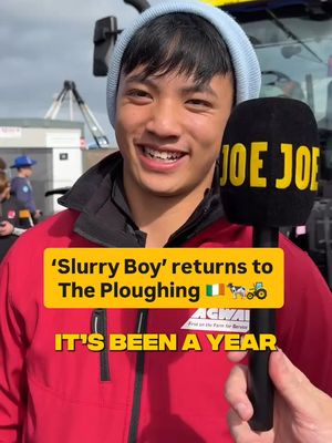“Slurry, Jaysus I love the slurry” 😂 One year on from his viral moment at the @nationalploughing - @eoin_lynch165 returns! We caught Eoin over at the TikTok tent, where he was a brand ambassador. Some glow up! 🎥: @Agriland (viral slurry vid) #slurry #ploughing #ireland #ploughing2025