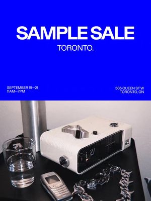 🚨TORONTO🚨 SAMPLE SALE 🚨  FRI SEPT. 19-21 / 11AM-7PM 505 QUEEN ST. WEST #OOTD #samplesale #toronto #queenstreetwest #vitaly 