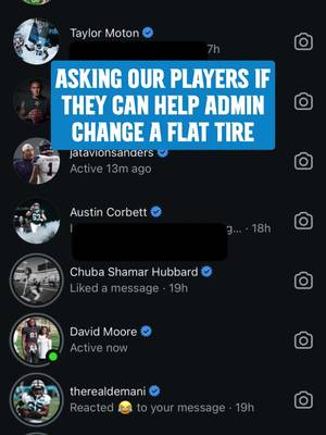 We have some real ones 🥹 #carolina #panthers #admin #flattire 