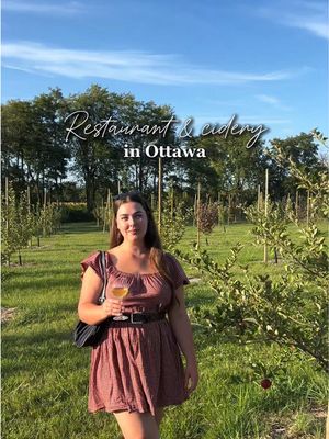 This restaurant is an absolute dream 🍎🥂 The curated farm-to-table menu, made with organic and locally grown produce, is delicious, the views are incredible and their cider is one of my favourites! 🍏✨ #ottawafoodies #ottawaeats #ottawarestaurants #cider #ontariofood  