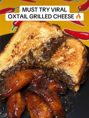 Must try viral Oxtail Grilled Cheese 🔥  #nycfood #oxtail #sandwich #hiddengem #jamaican 