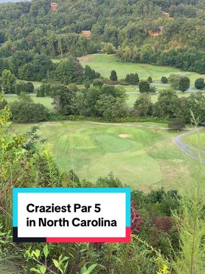 What’s wild is that it’s such a blind approach shot…so you have to have someone stand at the edge off the cliff and give you a line. Super fun hole tho!  #golf #golflife #golfaddict #golftiktok #golfgti    