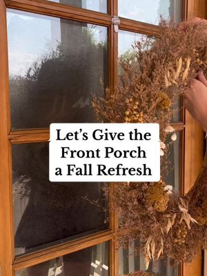 A little seasonal charm goes a long way at your front door. 🤎 Snag our #ScottLiving pumpkins at your local @HomeGoods and get more cozy porch ideas at the link in our bio! #cozy #fallaesthetic #homedecor  