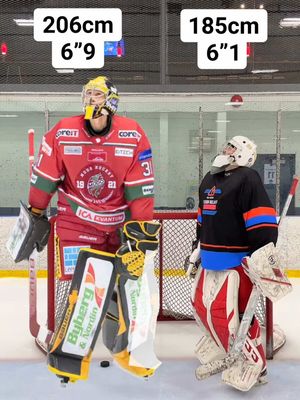 Replying to @Mento Von Maur COMPARING MY HEIGHT TO GOALIES 💪🏽 #hockeygoalie #hockeytok #hockeylife 