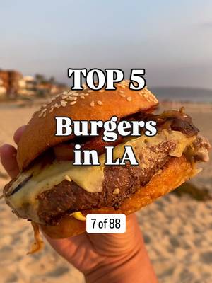 Top 5 Burgers in LA! Guess the 6th spot 🤔 Did I miss your favorite spot?? (Item 7 of 88) I’m sharing 88 food items and my Top 5 spots for each 😅 Prev: Smash Burger. Next: ??? What item do you want to see next?? #foodmento #lafood #foodguide #burgers #88top5